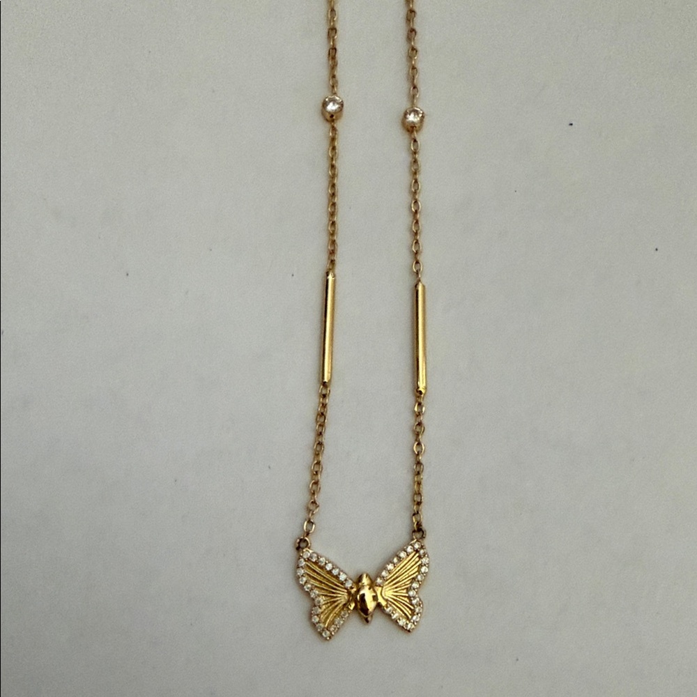 Electric Picks Fly Away Butterfly Necklace